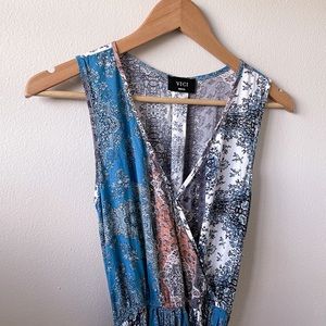 Vici Collection Patterned Dress FLAWED